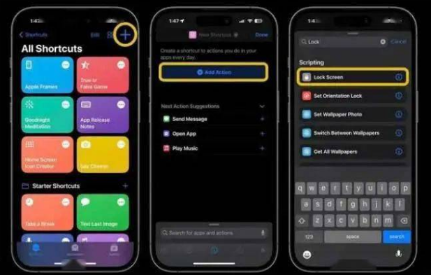 德昌苹果14锁屏维修店分享iPhone14升级iOS16.4后如何创建锁屏快捷方式 