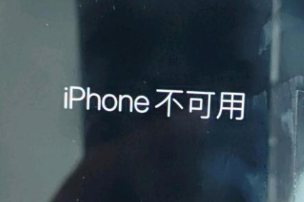 德昌苹果服务网点分享锁屏界面显示“iPhone 不可用”如何解决 