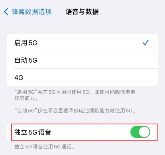 德昌苹果14维修分享iPhone 14 Pro如何开启VoNR 